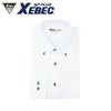 15158 長袖ボタンダウン XEBEC ジーベック 春夏作業服 作業着 S～4L ポリエステル50％・綿50％ ドビーダイヤ柄
