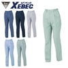 1557 レディススラックス XEBEC ジーベック 春夏作業服 作業着 7号～21号 ポリエステル80％・綿20％ トロピカル(リサイクル素材55％)