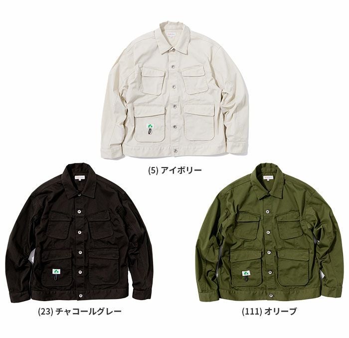 4702-00 長袖ブルゾン BEAMS DESIGN 年間定番 作業服 作業着 M～LL ポリエステル64％・綿33％・ポリウレタン3％