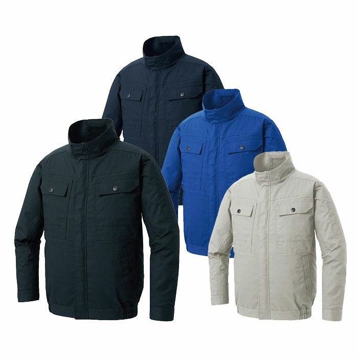 KF92400 長袖ブルゾン サンエス SUN-S 空調風神服専用 春夏 作業服 作業着 S～6L 綿100％