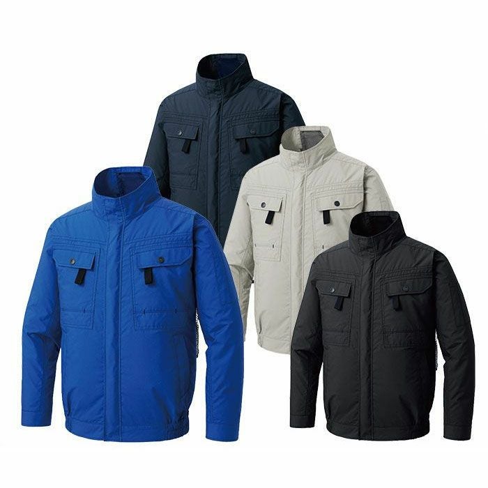 KF92400 長袖ブルゾン サンエス SUN-S 空調風神服専用 春夏 作業服 作業着 S～6L 綿100％