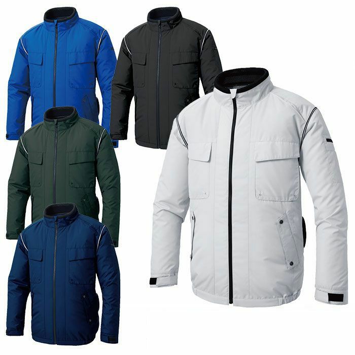 KF92411 エコ長袖ブルゾン サンエス SUN-S 空調風神服専用 春夏 作業服 作業着 S～5L ポリエステル100％