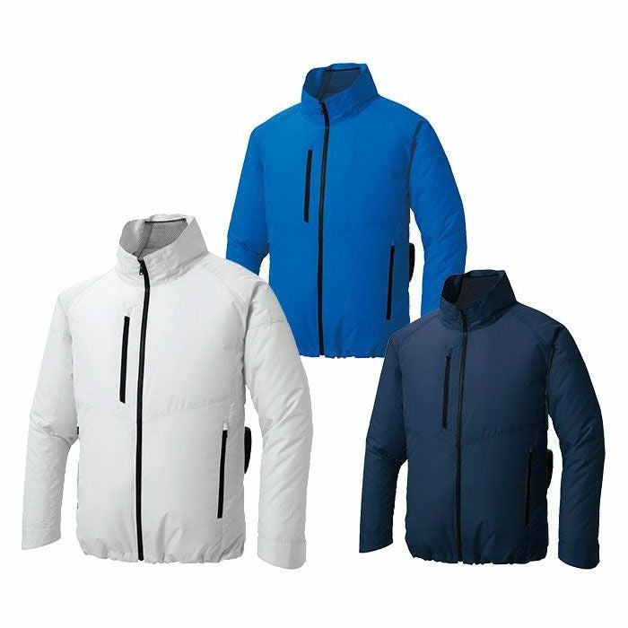 KF92421 エコ長袖ブルゾン サンエス SUN-S 空調風神服専用 春夏 作業服 作業着 S～5L ポリエステル100％