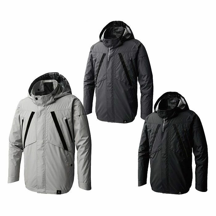 KF92431 チタン加工長袖ブルゾン サンエス SUN-S 空調風神服専用 春夏 作業服 作業着 M～3L ポリエステル100％