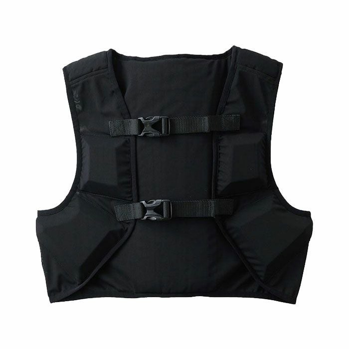 KF99180 エアーダクトベスト SUN-S サンエス 春夏作業服 F フリーサイズ ポリエステル86％・ポリウレタン14％ 空調風神服