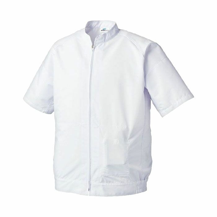 005 半袖白衣ブルゾン サンエス SUN-S 空調風神服専用 春夏 作業服 作業着 S～5L ポリエステル75％・綿25％