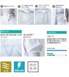 005 半袖白衣ブルゾン サンエス SUN-S 空調風神服専用 春夏 作業服 作業着 S～5L ポリエステル75％・綿25％