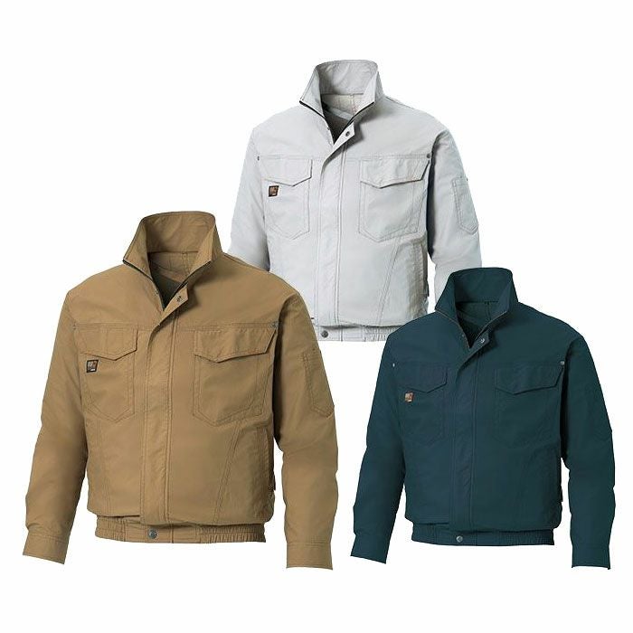 KF991400 長袖ワークブルゾン サンエス SUN-S 空調風神服専用 春夏 作業服 作業着 S～8L 綿100％