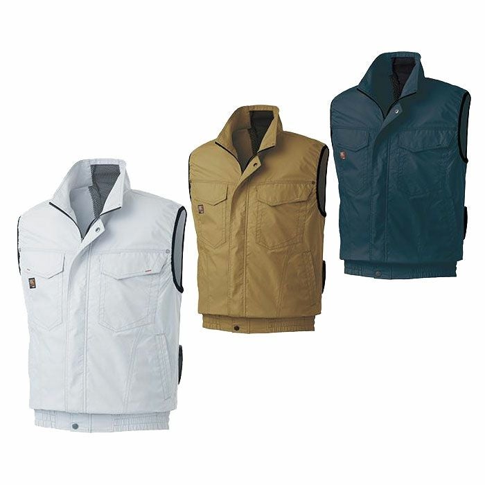 KF91490 ベスト サンエス SUN-S 空調風神服専用 春夏 作業服 作業着 S～8L 綿100％