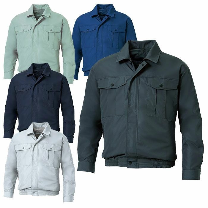 KF90540N 長袖ワークブルゾン サンエス SUN-S 空調風神服専用 春夏 作業服 作業着 S～5L ポリエステル100％ タフタ