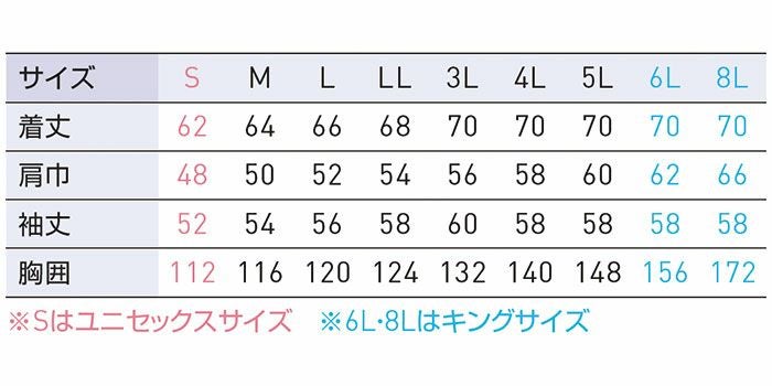 KF91400G フルハーネス用長袖ブルゾン サンエス SUN-S 空調風神服専用 春夏 作業服 作業着 S～8L 綿100％