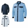 KF92029 長袖シャツ サンエス SUN-S 空調風神服専用 春夏 作業服 作業着 M～5L ポリエステル75％・綿25％ ブロード