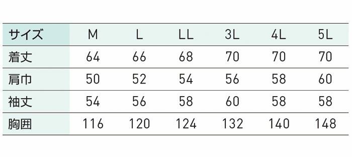 KF93900 長袖ブルゾン サンエス SUN-S 空調風神服専用 春夏 作業服 作業着 M～5L ポリエステル35％・綿64％・複合繊維1％
