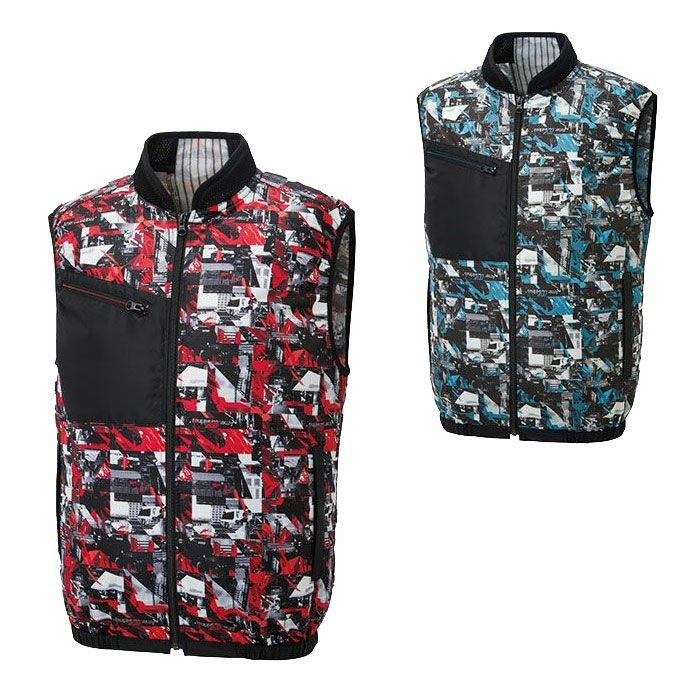 KF92352 ベスト サンエス SUN-S 空調風神服専用 春夏 作業服 作業着 M～5L ポリエステル100％ タフタ