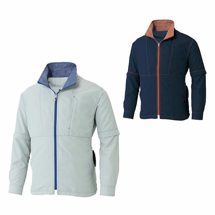 KF91620 袖取り外し長袖ブルゾン サンエス SUN-S 空調風神服専用 春夏 作業服 作業着 S～5L ポリエステル100％