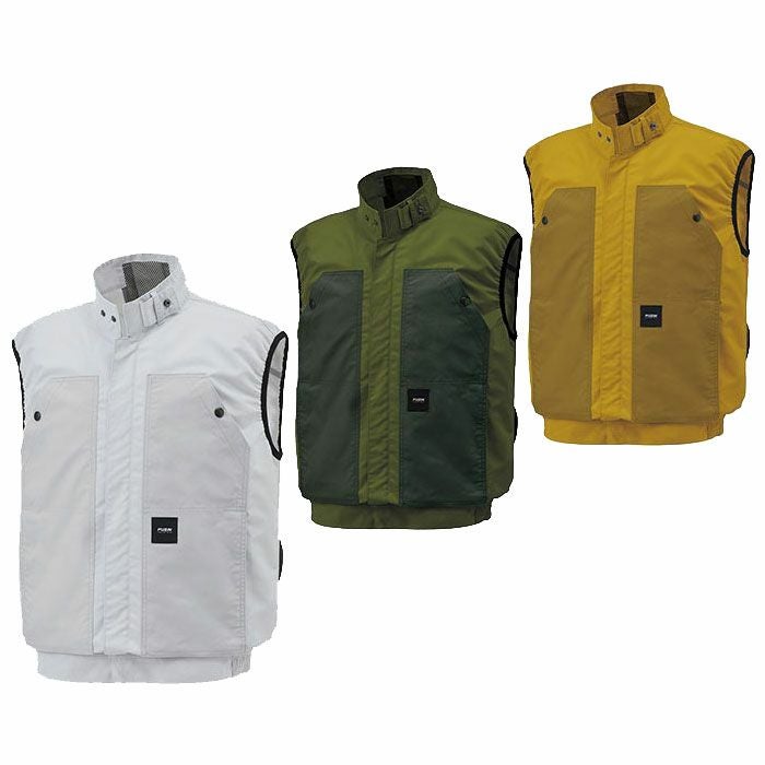 KF92182 ベスト サンエス SUN-S 空調風神服専用 春夏 作業服 作業着 M～5L 綿100％