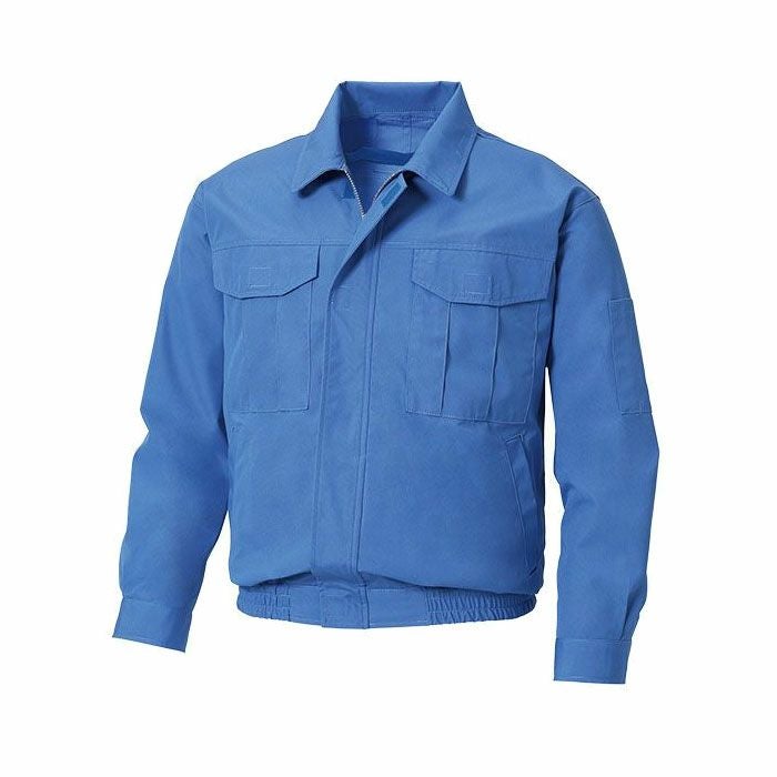KF90740 長袖ワークブルゾン サンエス SUN-S 空調風神服専用 難燃 春夏 作業服 作業着 M～5L 難燃ビニロン74％・綿25％・複合繊維1％