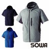 8349-01 EF用半袖ブルゾン 桑和 SOWA 春夏作業服 作業着 S～6L ポリエステル100％