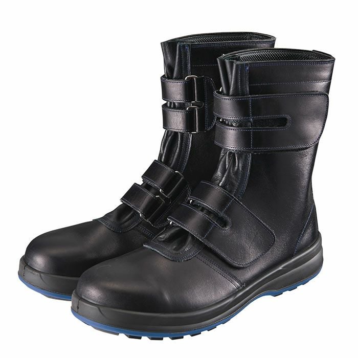 8538 黒 長編上靴 Simon シモン 安全靴・安全長編上げ 23.5cm～28.0cm 29.0cm～30.0cm