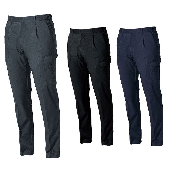 9528-08 カーゴパンツ ワンタック 脇ゴム 桑和 SOWA 春夏 作業服 作業着 GS～G3L S～6L ポリエステル55％・複合繊維40％・綿5％ 平織裏綿