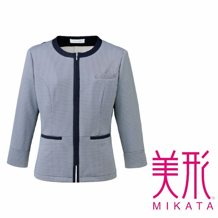SS804L サマージャケット 神馬本店 selectstage MIKATA 事務服 制服 5号～19号 ポリエステル100％