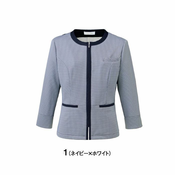 SS804L サマージャケット 神馬本店 selectstage MIKATA 事務服 制服 5号～19号 ポリエステル100％