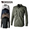5805 TCNライトクロスシャツ TSDESIGN TSデザイン 春夏 作業服 作業着 SS～6L ポリエステル50％・綿20％・ナイロン15％・複合繊維15％ TCNライトクロス