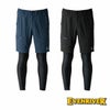 EX35 フェイクレイヤードショートパンツ EVENRIVER イーブンリバー M～3L ナイロン92％・ポリエステル8％