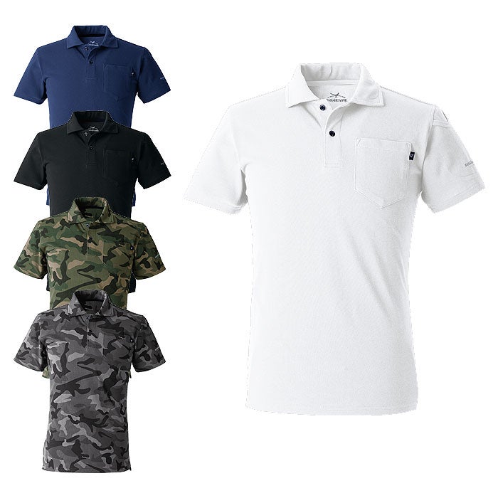 NRS416 ヘビーウエイトポロシャツ（半袖） EVENRIVER イーブンリバー M～4L 綿70％・ポリエステル30％