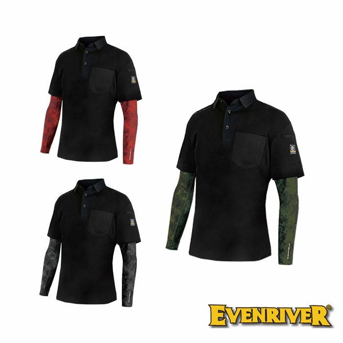 EVENRIVER|イーブンリバー|HY09L フェイクレイヤードドライポロシャツ