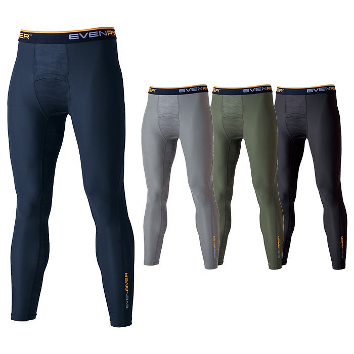 GTE03 アイスコンプレッションレギンス EVENRIVER イーブンリバー 春夏 作業服 作業着 M～3L ナイロン75％・ポリウレタン25％