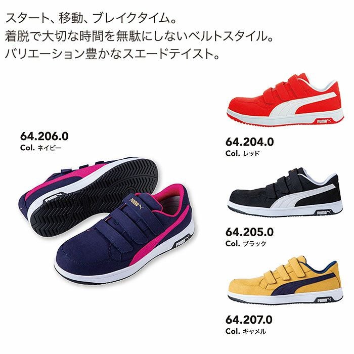 AIRTWIST2.0 LOW H&L セーフティーシューズ ベルトタイプ PUMA プーマ エアツイスト2.0 安全靴 安全スニーカー ローカット 25.0cm～28.0cm