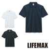 MS3118 4.6オンスポロシャツ LIFEMAX BONMAX 作業服 作業着 カジュアルウェア XS～XXL ポリエステル100％ メッシュ