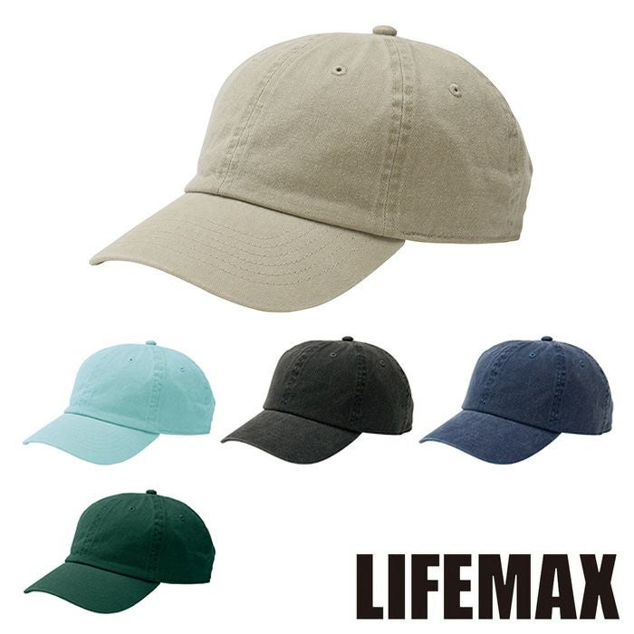 MC6628 ピグメントダイコットンキャップ LIFEMAX BONMAX 作業服 作業着 カジュアルウェア F 綿100％