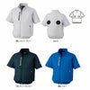XE98034 空調服半袖ブルゾン XEBEC ジーベック 春夏 作業服 作業着 S～5L ポリエステル100％ 遮熱コーティングタフタ