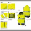 KF92522G フルハーネス対応Hi-Visベスト サンエス SUN-S 空調風神服専用 春夏 作業服 作業着 S～6L ポリエステル100％
