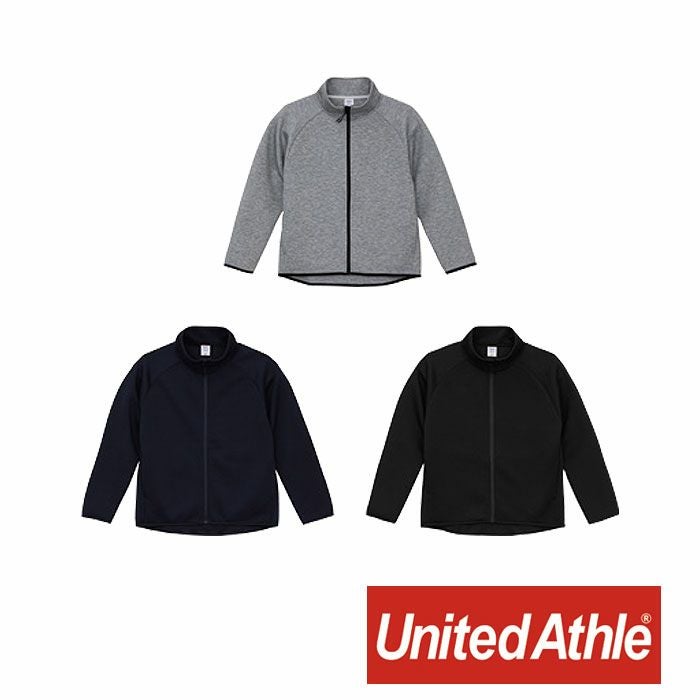 2293-01 9.4オンスT/Rダンボールニットフルジップスタンドジャケット UnitedAthle ユナイテッドアスレ 作業服 作業着 S~XL ポリエステル79％・レーヨン15％・ポリウレタン6％
