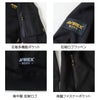 AV403 スウェットシャツ AVIREX 秋冬 作業服 作業着 ニットウェア M～4L ポリエステル68％・綿32％