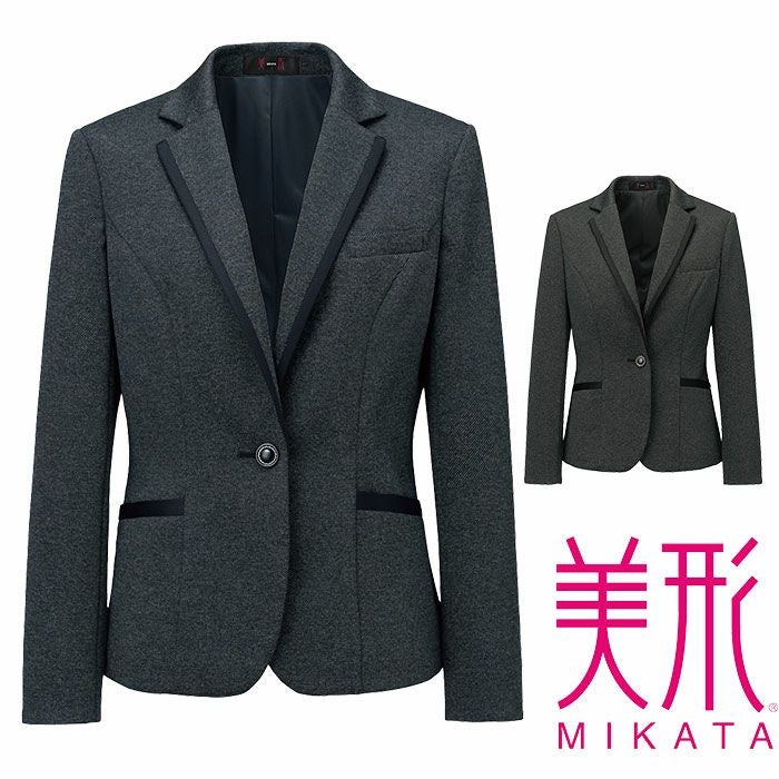 SA490J ジャケット 神馬本店 selectstage 事務服 制服 5号～23号 ポリエステル100％ メランジュニット