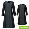 WN90W ワンピース 神馬本店 selectstage 制菌加工 事務服 制服 5号～21号 ポリエステル100％ メランジュニット