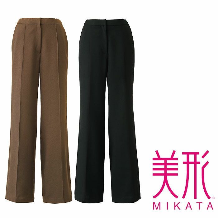 SA702P 裾上げ楽々パンツ ワイド 神馬本店 selectstage MIKATA オールシーズン 事務服 制服 5号～21号 ポリエステル100％ トロピカル2WAYストレッチ