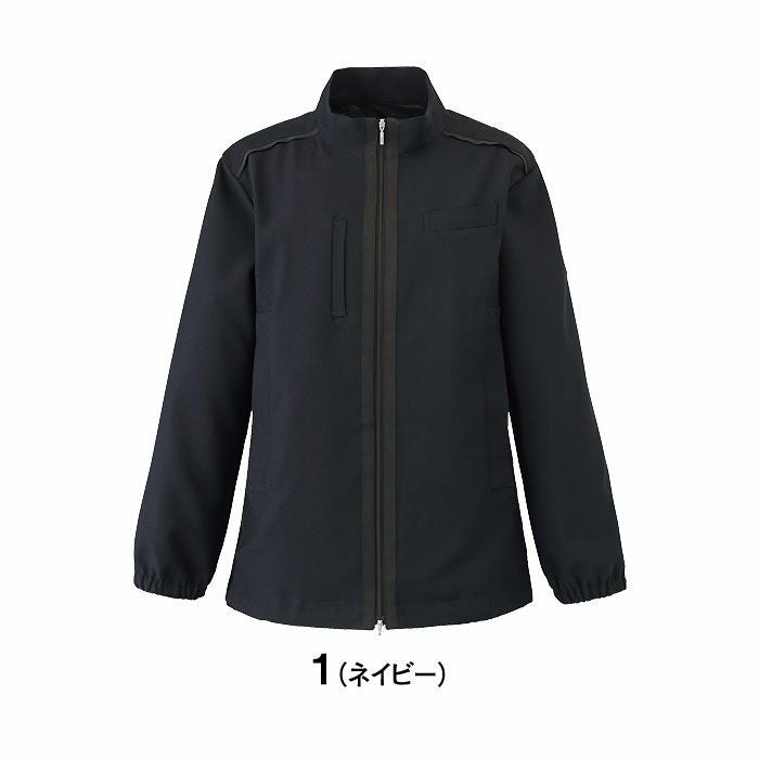 WN106J ジップアップジャケット 神馬本店 selectstage 事務服 制服 SS～5L ポリエステル100％ トロピカル2WAYストレッチ