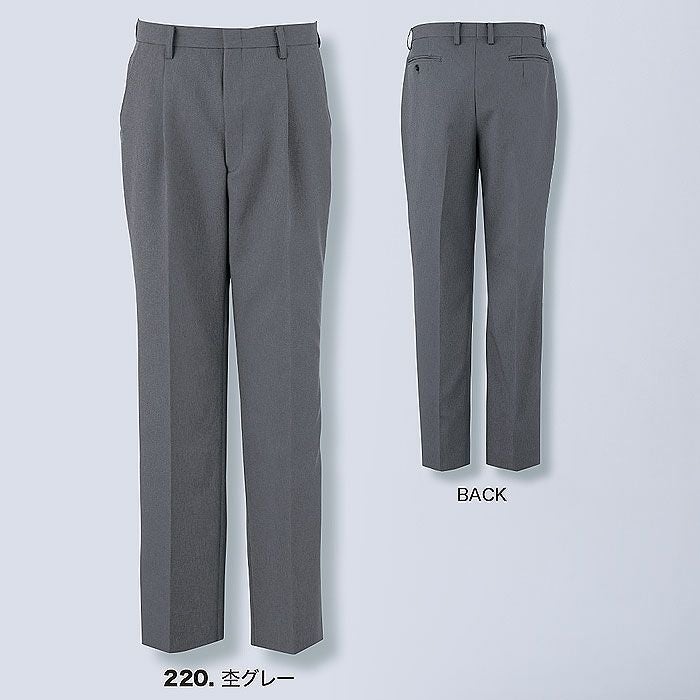 16122 ビジネススラックス XEBEC ジーベック 秋冬 スーツ ビジネス 70～120cm ポリエステル100％ ストレッチ杢ツイル