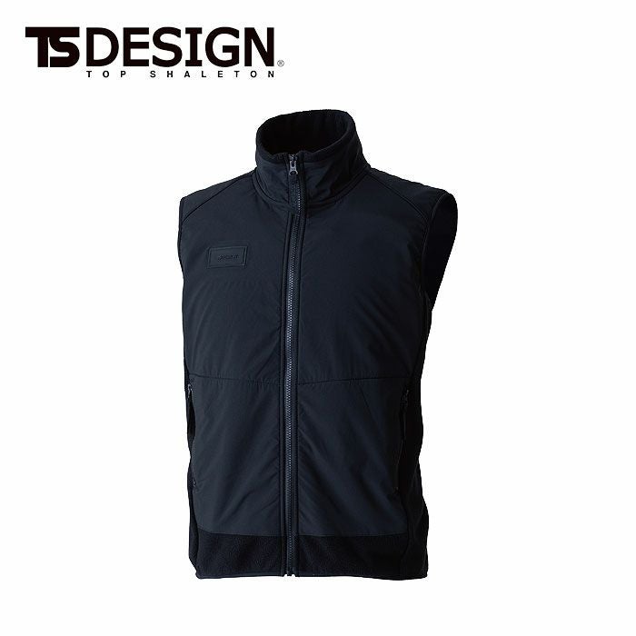 5548 ニッカーズフリースベスト TSDESIGN TSデザイン 作業服 秋冬 防寒着 防寒服 S～6L ポリエステル100％ マイクロフリース