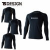 8625 マイクロフリースロングスリーブシャツ TSDESIGN TSデザイン 作業服 秋冬 コンプレッション 作業着 S～3L ポリエステル90％・ポリウレタン10％ マイクロフリース