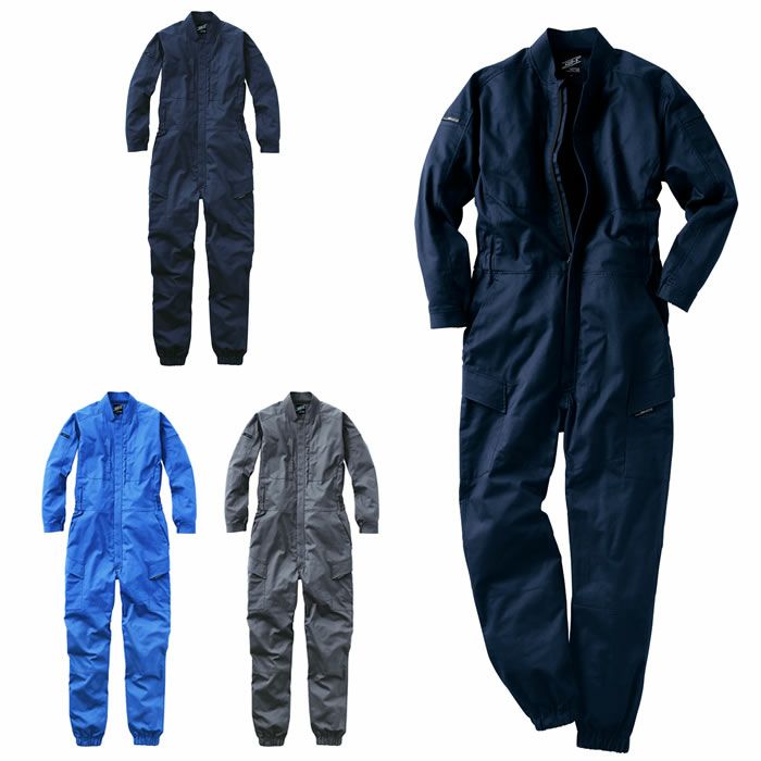 WA22226 つなぎ SUN-S サンエス 秋冬 作業服 ツナギ服 M～5L 綿100％ ハイストレッチコットン