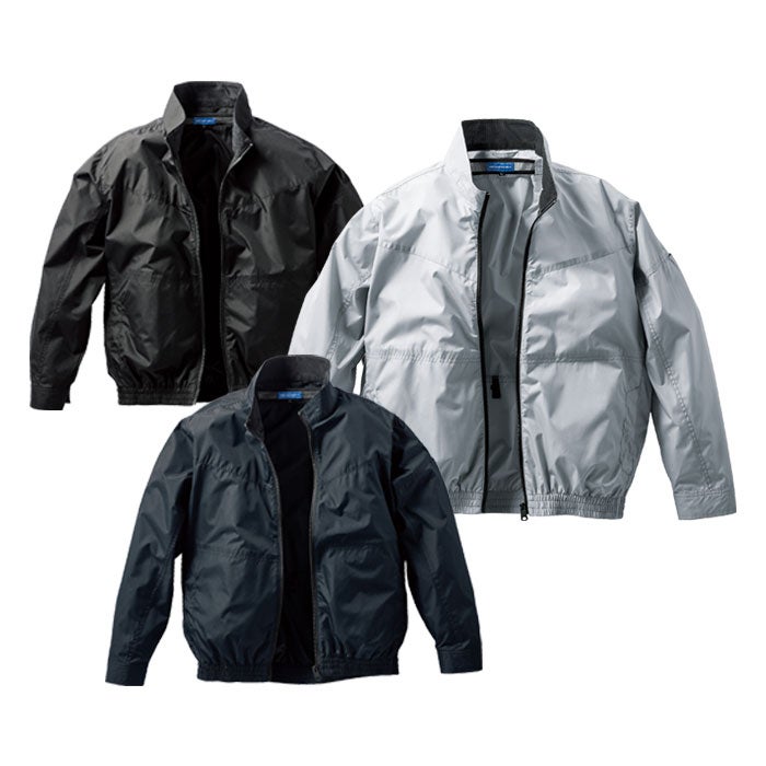 258981 長袖ジャンパー kurodaruma クロダルマ 春夏 ファン付き作業服 作業着 空調ウェア S～7L ポリエステル100％ 裏PUコーティング AIRSENSOR専用