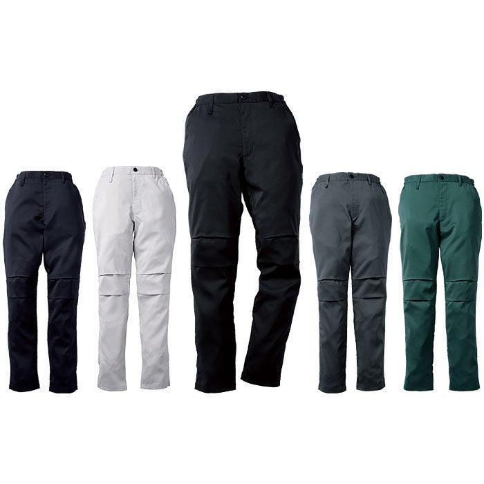 319101 レディーススラックス ノータック 脇シャーリング kurodaruma クロダルマ 春夏 作業服 作業着 SS～5L ポリエステル95％・綿5％ エコディアストレッチ裏綿