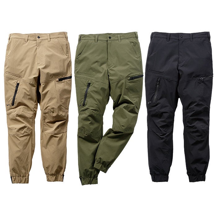 DG136 サマージョガーカーゴパンツ D.GROW ディーグロウ 春夏 作業服 作業着 S～4L ナイロン90％・ポリウレタン10％