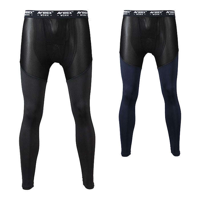 AV811 アンダーパンツ AVIREX WORK 春夏 作業服 作業着 コンプレッション アンダーパンツ M～3L ナイロン90％・ポリウレタン10％